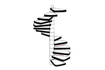 [ PLA90948 ] plastruct draaitrap / spiral staircase STAS-100