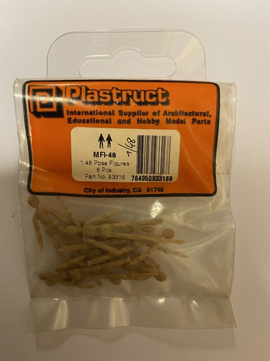 [ PLA93316 ] Plastruct Pose Figures 1/48 (8stuks)