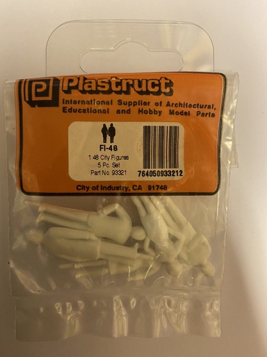 [ PLA93321 ] Plastruct Stadsfiguren 1/48 (5 stuks)