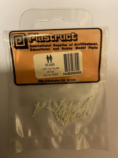 [ PLA93325 ] Plastruct FI-200 Stadsfiguren 1/200 (25 stuks)