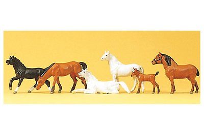 [ PRE10150 ] Preiser Paarden 1/87 HO