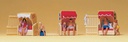 [ PRE10427 ] Preiser Strandcabines 1/87