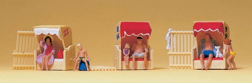 [ PRE10427 ] Preiser dans le mirador de plage 1/87 schaal HO