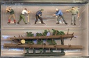 [ PRE10495 ] Preiser houthakkers & boomstammen 1/87