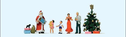 [ PRE10652 ] Preiser kerstmis met de familie 1/87