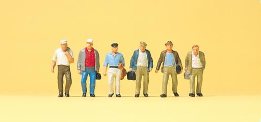 [ PRE74012 ] Preiser Pendelaars (mannen)  1/100