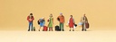 [ PRE79017 ] Preiser wachtende reizigers 1/160 schaal N