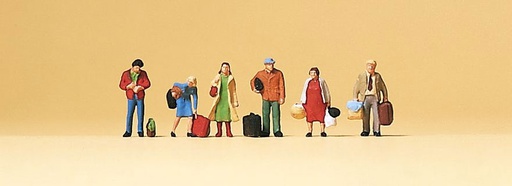 [ PRE79017 ] Preiser wachtende reizigers 1/160  N