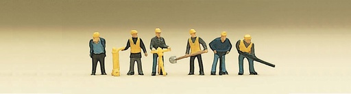 [ PRE79035 ] Preiser équipe de poseurs de voie  1/160 schaal N
