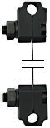 [ PX27096 ] Proxxon Klemsteen voor DS 460, 2 st.