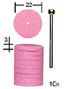 [ PX28302 ] Proxxon Edelkorund slijpschijven Ø 22 mm. 10 st.+ houder