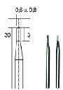 [ PX28321 ] Proxxon HM freesboren 2 st. (0,6 + 0,8 mm.)