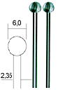 [ PX28725 ] Proxxon Kogelfrees Ø 6 mm, 2 st.