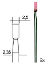 [ PX28774 ] Proxxon Edelkorund slijpstiftenset, Cilinder, 5-dlg.