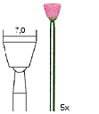 [ PX28778 ] Proxxon Edelkorund slijpstiftenset, Conusvorm, 5-dlg.