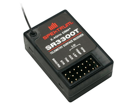 [ SPMSR3300T ] SR3300T DSM 3CH Rx w/ Telemetry: Surface 