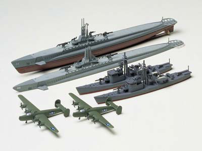 [ T31903 ] Tamiya U. S. Gato Class & Jpn. S. Chaser 1/700