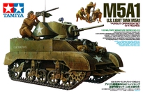 [ T35313 ] Tamiya US Light tank M5A1 w/4 Figures  1/35
