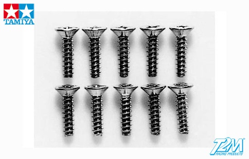 [ T50581 ] Tamiya 3x12mm Countersunk Tapping Screw  10st 