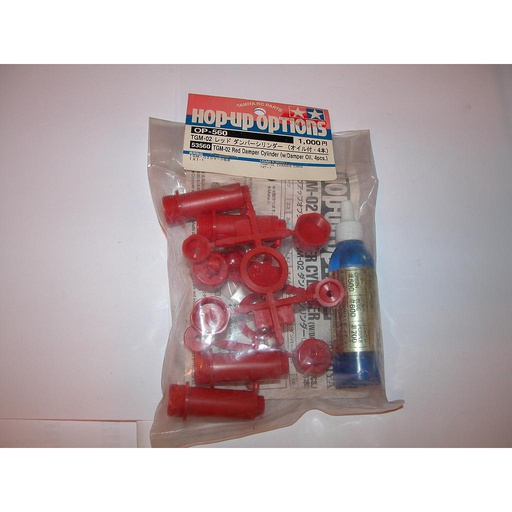 [ T53560 ] Tamiya TGM-02 red damper cylinder (w/damper oil 4pcs)