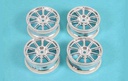 [ T53860 ] Tamiya 10 Spoke Plated Wheel 24mm Offset 0