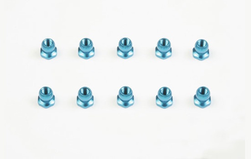 [ T53869 ] Tamiya 5mm Aluminium Short Ball Nut Blue  10pcs