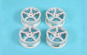 [ T53859 ] Tamiya 5 Spoke Plated Wheel 24mm Offset 0