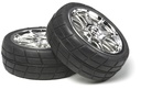 [ T53956 ] Tamiya 10-Spoke Wheel with radial tire (24mm/ofset0) 2pcs