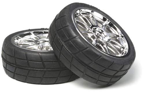 [ T53956 ] Tamiya 10-Spoke Wheel with radial tire (24mm/ofset0)