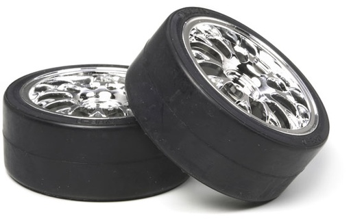 [ T53959 ] Tamiya Mesh Wheel w/D.Tire*2(26mm/+2)