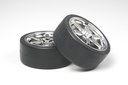 [ T53960 ] Tamiya 6-Spoke Wheel with Drift Tire  (26mm/offset+2)