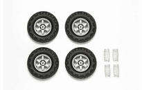 [ T54742 ] Tamiya set 4 wielen en 4 velgen + veren  CC te verhogen 
