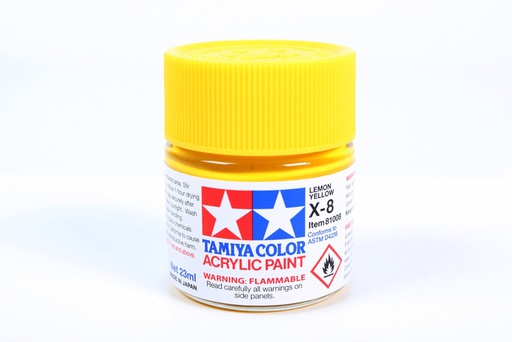 [ T81008 ] Tamiya acrylic X-8 Lemon Yellow 23ml