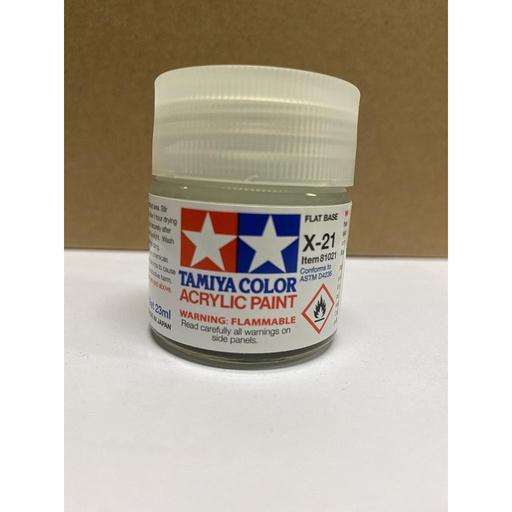 [ T81021 ] Tamiya acrylic X-21 Flat Base 23ml