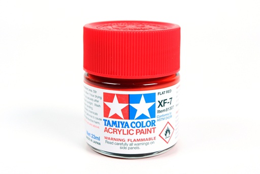 [ T81307 ] Tamiya Acrylic XF-7 Flat Red  23ml