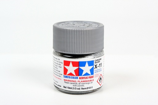 [ T81511 ] Tamiya Acrylic Mini X-11 Chrome Silver 10ml 