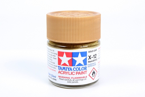 [ T81512 ] Tamiya Acrylic Mini X-12 Gold Leaf 10ml