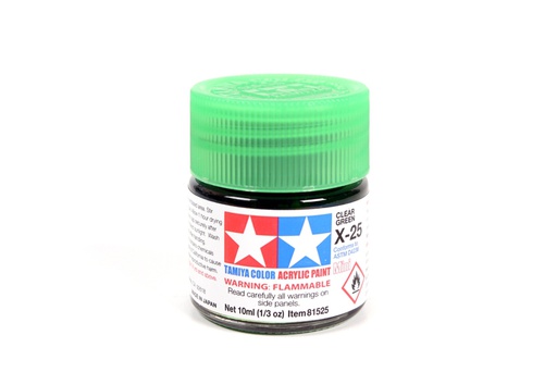 [ T81525 ] Tamiya Acrylic Mini X-25 Clear Green 10ml