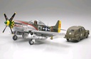 [ T89732 ] Tamiya P 51D Mustang +US Army staff car 1/48