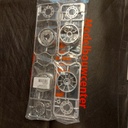  [ T9335503 ] Tamiya AA & AB parts velgen voor 56319 (2 voor en 2 achtervelgen)  frigo trailer 