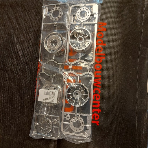  [ T9335503 ] Tamiya AA & AB parts velgen voor 56319 (2 voor en 2 achtervelgen)  frigo trailer 
