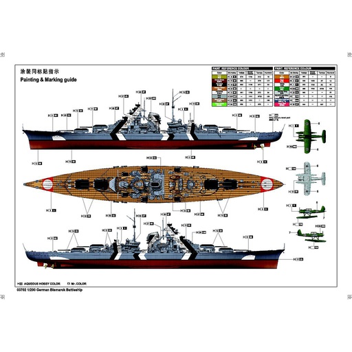 [ TRU03702 ] TRUMPETER BISMARCK            1/200