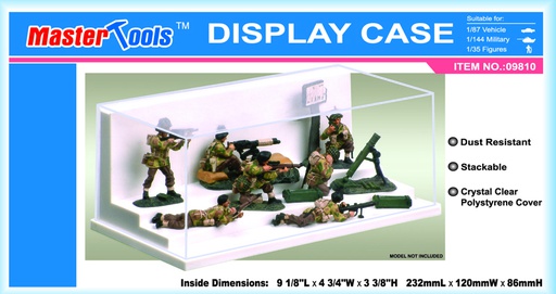 [ TRU09810 ] Trumpeter vitrine / Display Case 232x120x86  mm