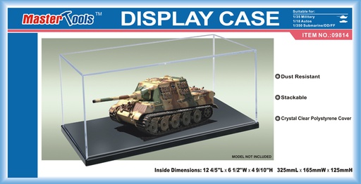 [ TRU09814 ] Trumpeter vitrine  / Display Case 325x165x125 mm