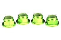 [ TRX-1747G ] Traxxas NUTS 4MM FLANGED NYLON LOCKING GREEN 