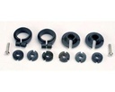 [ TRX-1965 ] Traxxas Piston head set, (2 sets of 3 types)/ shock collars (2)/ spring retainers (2) -TRX1965 