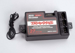 [ TRX-2019 ] Traxxas Receiver, 2-channel 27Mhz, without BEC (for use with electronic speed control) - TRX2019