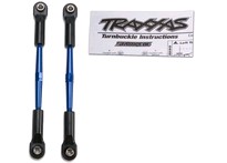 [ TRX-2336A ] Traxxas Turnbuckles, aluminum (blue-anodized), toe links, 61mm (2) (assembled w/ rod ends & hollow balls) (fits Stampede) (requires 5mm aluminum wrench #5477) 