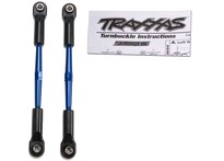 [ TRX-2336A ] Traxxas Turnbuckles, aluminum (blue-anodized), toe links, 61mm (2) (assembled w/ rod ends &amp; hollow balls) (fits Stampede) (requires 5mm aluminum wrench #5477) 