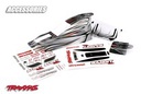 [ TRX-2418 ] Traxxas Body, Bandit VXL, ProGraphix (front and rear)  (Graphics are printed, requirespaint & final color application)window,grill, lights decal sheet-TRX2418 